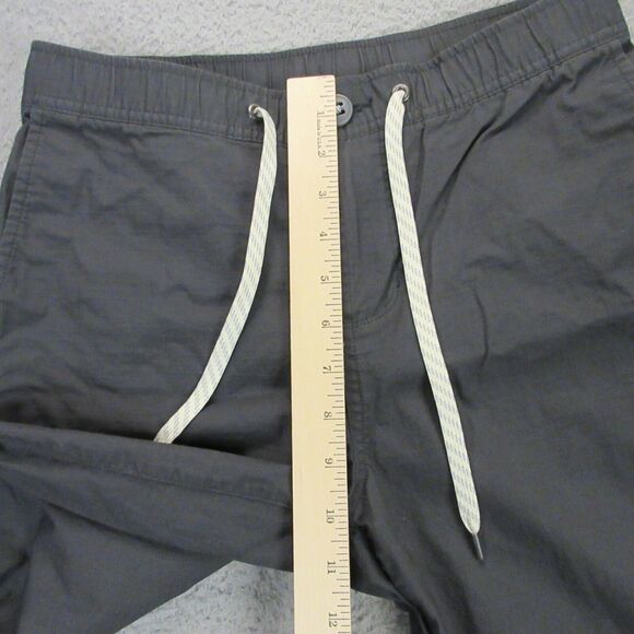 Vuori Womens Wide Leg Ripstop Pants size S Crop Drawstring Charcoal Gray VW416 - Picture 8 of 10